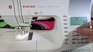 Singer Quantum Stylist 9960 11 Stitch Width Length amp Needle Positions [upl. by Mendez432]