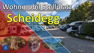 Wohnmobil Stellplatz Scheidegg im Allgäu zwischen Bodensee und Füssen an der deutschen Alpenstraße [upl. by Aynwat931]