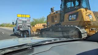 Highway Haulers  Empire Machinery Kenworth T880 Hauling A CAT D6K Dozer  July 19 2023 [upl. by Berg]