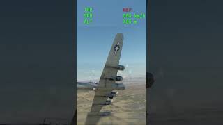 B17E Flying Fortress with 10x more engine power warthunder aircraft plane mods bomber [upl. by Etterual]