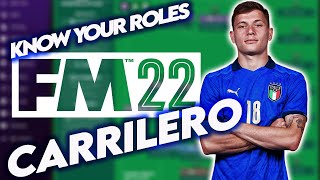 FM22  BEST PLAYER ROLES  FOOTBALL MANAGER 2022  CARRILERO [upl. by Eenimod]