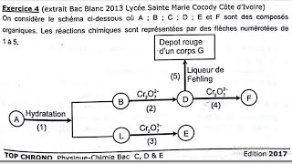 EXERCICE CHIMIE ORGANE TleD TYPE BAC 2025 [upl. by Balliett162]