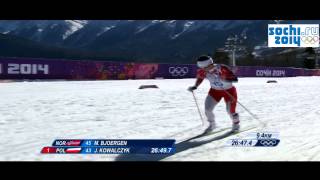 Justyna Kowalczyk bieg po złoto Sochi 2014  FINISH [upl. by Onoitna]