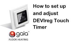 How to set up and adjust DEVIreg Touch Timer [upl. by Maller239]