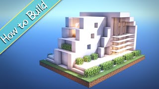 OSHACRA Part56 How to build a compact modern houseおしゃクラ！ part56 超コンパクトモダンハウス Minecraft [upl. by Htinnek]