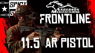 MEET ANDY Anderson Manufacturing Frontline 115 AR Pistol Review [upl. by Ecirual]