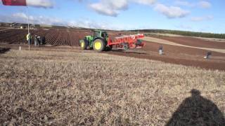 Big Tractors ploughing wheat stubble Massey John Deere Roadless Fendt Case [upl. by Ymrej]