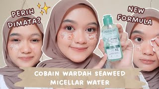 Review Wardah Nature Daily Aloe Seaweed Micellar Water New Formula di Kulit Kering Berjerawat [upl. by Heimlich649]