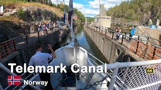 BOAT TOUR Norway  The Breathtaking Tour on Telemark Canal in 4K [upl. by Evetta]