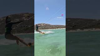 Kiting in Langebaan 🏄🏽‍♂️💦🪁 kiteboard kiteboarding beginnerkiter langebaan [upl. by Nadine]