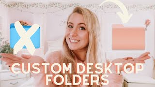 How to Change Mac Folder Icons  Custom Mac Desktop Folders Tutorial [upl. by Allard]