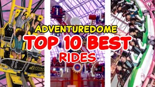 Top 10 rides at Adventuredome  Circus Circus Las Vegas  2022 [upl. by Okimuy54]