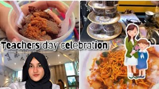 Teachers day celebration at cothm college 👩🏻‍🍳  Chef Rabia Siddique [upl. by Jerz111]