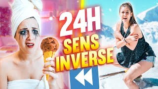 VIVRE PENDANT 24H EN SENS INVERSE  24H CHALLENGE  DENYZEE [upl. by Wendeline]