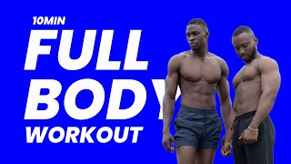 10 MINN FULL BODY HIT WORKOUT AT HOME NO EQUIPMENTS NEEDED [upl. by Yorled]