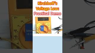 Kirchhoff’s Voltage Law Practical Demo [upl. by Phillida]