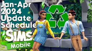 The Sims Mobile Jan 29th Update Schedule JanApr 2024 [upl. by Quenby]