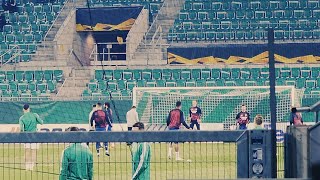 RAPID WIEN vs ARSENAL Warm Up  Pre Game Training [upl. by Nwahsyd889]