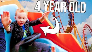 4YR OLD LOVES ROLLERCOASTERS Birthday Party [upl. by Nehtanoj]