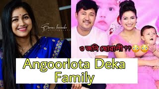 Assamese Actress Angurlata Deka and Akashdeep Cute Family Photos [upl. by Nylodnarb]