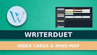 How To Use Index Cards And Mind Map In WriterDuet [upl. by Niatsirt319]