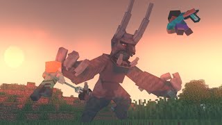 Mutant Ravager VS Alex amp Steve Minecraft Animation [upl. by Ilesara]