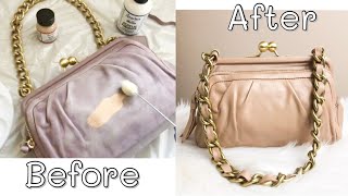 How I Dyed My Coach Purse with Angelus Acrylic Leather Paint  How To Dye a Leather Bag [upl. by Ahsitniuq603]