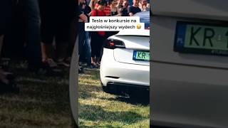 Tesla z wydechem premium 😂😂 tesla automobile shorts [upl. by Colston]