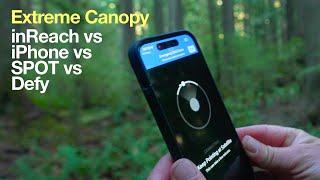 Extreme Tree Canopy Test  inReach iPhone ZOLEO SPOT X [upl. by Fee]