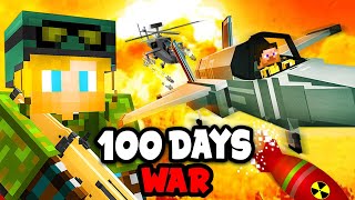 I Spent 100 Days on a WAR SMP SERVER in Minecraft This is What Happened [upl. by Aiseneg808]