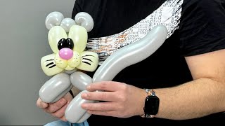 How to make a balloon cat – an easy tutorial for beginners 🐈 tutorialvideo [upl. by Llerrot669]