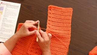 Learn to Crochet the Wrap With Slits Using Super Saver by Red Heart [upl. by Rao]