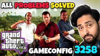 FIXED GTA 5 CRASH PROBLEM SOLVED  GAMECONFIG 3258  GTA 5 MODS 2024  HINDIURDU  THE NOOB [upl. by Yrbua]