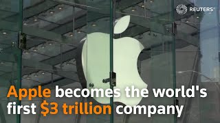 Apple becomes the worlds first 3 trillion company [upl. by Etteragram]