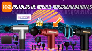 💪😱 ¡Top 3 Mejores Pistolas para Masaje Muscular BARATAS de Temu en el 2024✨🌟 [upl. by Yeaton]