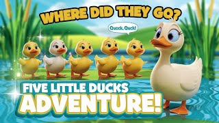 Five Little Ducks  A Fun Adventure Story and Song [upl. by Blanca]