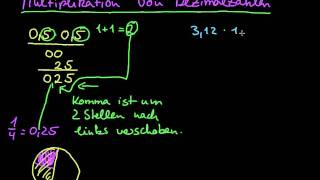 Multiplikation von Dezimalzahlen [upl. by Andria]