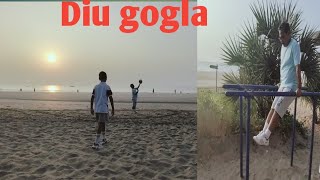 SANDAY Vlog Goggla seaside Beach 🏖️Diu BeachDiu amp Daman Territory tourist places to visit [upl. by Eiramyllek355]