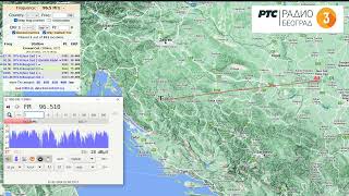 Tropo FM DX  RTS Radio Beograd 1 3 202 from Serbia  received in Bihać Bosnia 31012024 [upl. by Une185]