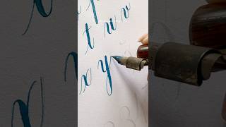 Lettering Tutorial ❤️ shorts nhuandaocalligraphy [upl. by Reisfield]