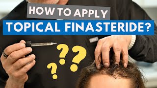 How to Apply Topical FinasterideMinoxidil for Maximum Hair Growth Dr Coles Demonstration [upl. by Aynnat106]