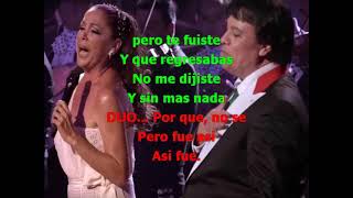 JUAN GABRIEL FEAT ISABEL PANTOJA ASI FUE con letra [upl. by Ima]