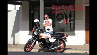 1980 Yamaha RD400 Classic Ride Jeff Ware [upl. by Aonian]