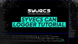 Syvecs SCAN Logger tutorial [upl. by Galina]