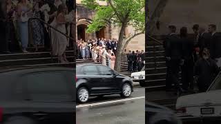 Wedding exit  St Marys Church North Sydney Australia [upl. by Esiom]