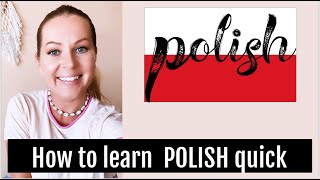 HOW TO LEARN POLISH LANGUAGE QUICK  ItsEwelina [upl. by Inga]