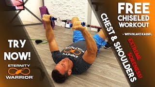 Extreme Resistance Bands Chest And Shoulder Workout  BEWARE CRAZY SORENESS [upl. by Kra]