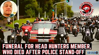 Funeral for Head Hunters Member takes place in Auckland [upl. by Ama]