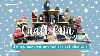 Crochet Craft fair vlog  set up customer interactions and how much did I make £££ [upl. by Pattison]