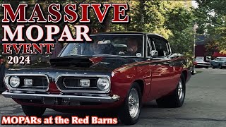 37th Annual MOPARs at the RED BARNs 2024 Michigans largest Mopar Car Show Part 1 of 3 “They Arrive” [upl. by Acisse]